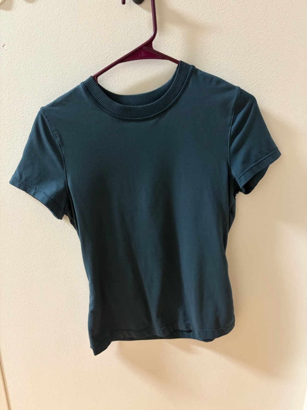 7 Diamonds Short Sleeve Crewneck Top in Teal Green